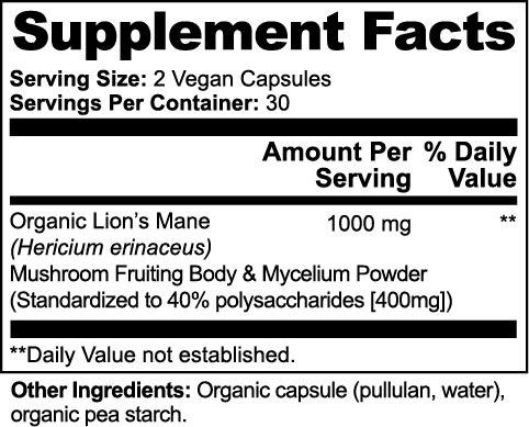 Lion's Mane Mushroom - Capsules